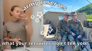 WHAT YOU NEED TO KNOW BEFORE JOINING THE ARMY RESERVES [upl. by Urson]