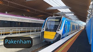 Trains at the new Pakenham station [upl. by Santana]