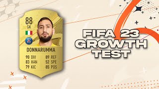 Gianluigi Donnarumma Growth Test  FIFA 23 Career Mode [upl. by Bouldon]