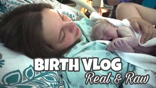 EMOTIONAL LIVE BIRTH VLOG  Induced at 39 Weeks  Labor amp Delivery  FAILED EPIDURAL 2021 [upl. by Maltzman]