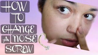 How To Change A Nose Screw Tutorial [upl. by Oravla]