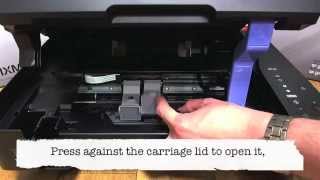 Canon MP230  Changing the cartridges [upl. by Yadsnil]