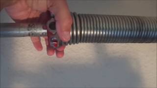 Stuck Garage Door Fix  Spring Adjustment 101 [upl. by Annora]