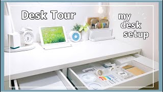 【机紹介】お気に入りのシンプルな机🌿 Desk Tour（デスクツアー） [upl. by Duthie117]