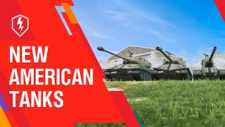 WoT Blitz New American Heavy Tanks Meet the Yohs [upl. by Latrena910]