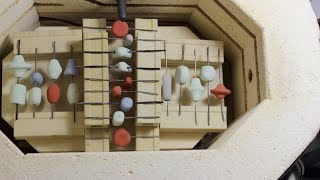 Glaze Firing Ceramic Beads in a Small Kiln [upl. by Suoicserp680]