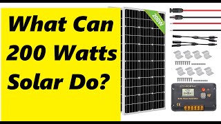 What Can 200 Watts Solar Do RV [upl. by Kirstyn177]