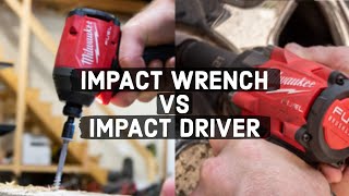 Impact Wrench vs Impact Driver  Whats The Difference [upl. by Ahsiekat236]