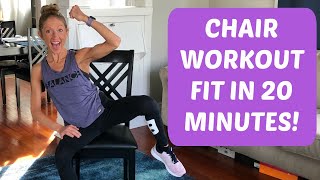 Chair Workout  Get Fit In 20 Minutes 💪 [upl. by Bogosian363]