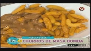 Churros de masa bomba [upl. by Ilenay]