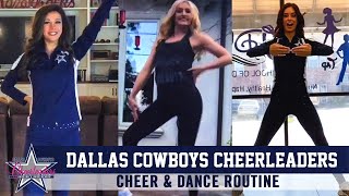 Learn Cheer amp Dance Routine From Dallas Cowboys Cheerleaders  Dallas Cowboys 2020 [upl. by Yenots]