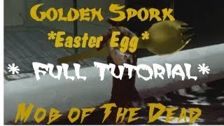 Black Ops 2 MOTD Zombies Golden Spork Easter Egg FULL TUTORIAL [upl. by Bay]