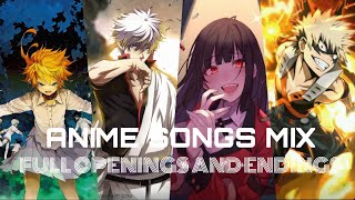 BEST ANIME OPENINGS amp ENDINGS MIX COMPILATION FULL SONGS 2 [upl. by Sewoll]