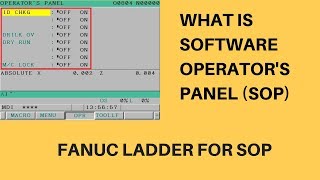 Fanuc Software Operators Panel SOP  Fanuc Ladder for SOP [upl. by Ayota]