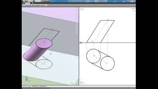 DESARROLLO 4B CILINDRO OBLICUO [upl. by Waterer652]