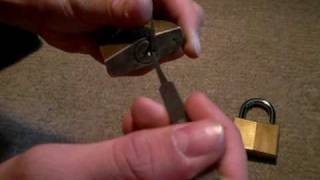 Lockpicking Abus 8550 Tutorial GermanDeutsch Schloss Knacken [upl. by Leahkim261]