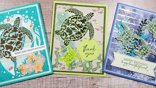 Sea Turtle NEW SET Stampin Up [upl. by Eanahc777]