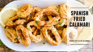 The BEST Fried Calamari of your LIFE  Recipe from Bilbao Spain [upl. by Llerod]