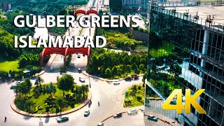 Gulberg Greens Islamabad  Aerial View  4K Ultra HD  Karachi Street View [upl. by Malvie]