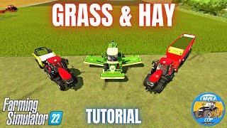 GUIDE TO GROWING GRASS amp HAY  Farming Simulator 22 [upl. by Nnyrb50]