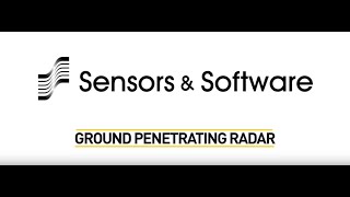 Ground Penetrating Radar GPR Sensors amp Software [upl. by Lindi]