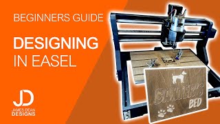 Beginners guide to designing in Easel  3018 PRO [upl. by Jahdai]