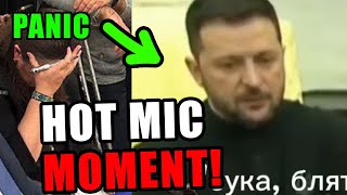 Zelenskyys team in SHAMBLES after microphone caught his words [upl. by Ennayhc]