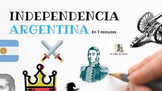 Independencia Argentina en 7 minutos [upl. by Nagear582]