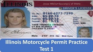 Illinois Motorcycle Permit Practice Test 1 [upl. by Asilanna552]