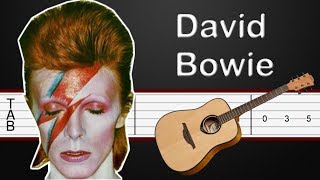 Starman  David Bowie Guitar Tabs Guitar Tutorial [upl. by Ehcadroj843]