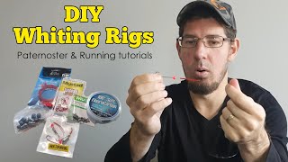 Whiting rig setup  Simple DIY Paternoster amp Running Fishing rigs [upl. by Ltsyrk839]