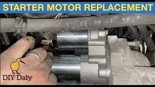 MK5 Ford Fiesta starter motor replacement 125  14  16 zetec [upl. by Aleirbag]