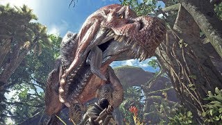 Monster Hunter World Anjanath Boss Fight [upl. by Nazar]