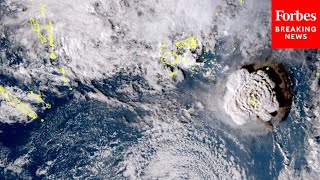 JUST IN National Tsunami Warning Center Update As Waves Hit West Coast Following Volcano Eruption [upl. by Odarnoc]