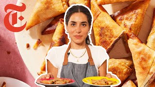 The Best Crispy Samosas  Zainab Shah  NYT Cooking [upl. by Drofxer450]