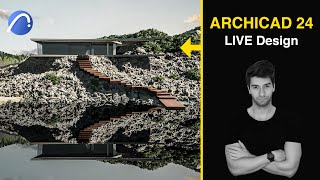 ArchiCAD 24 30 Minute Tutorial Live Design [upl. by Fosque]