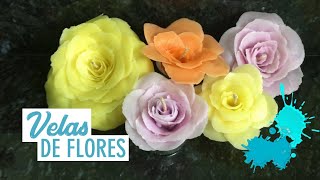 ¡Velas en forma de florFlower candles  Lucy Ideas English Subtitles [upl. by Yehs]