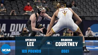 Spencer Lee vs Brandon Courtney 2021 NCAA Title 125 lbs [upl. by Everick926]