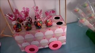 carrito exhibidor de dulces DIY MESA DE POSTRES O DULCES 1° PARTE [upl. by Euqinmod]