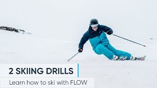 2 Skiing Drills To Help IMPROVE YOUR TECHNIQUE [upl. by Rebna]