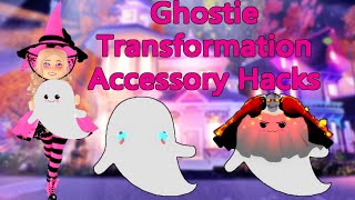 Ghostie Transformation Accessory Hacks Royale High Halloween Update [upl. by Pentha481]