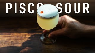 The Pisco Sour  a perfect sour cocktail recipe [upl. by Arabele]