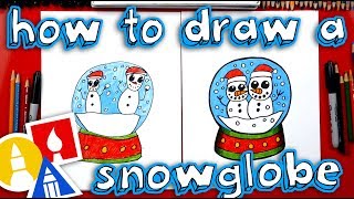 How To Draw A Snowglobe [upl. by Anaoj]