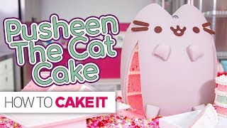 PUSHEEN Cat Cake  How To Cake It [upl. by Anaile]