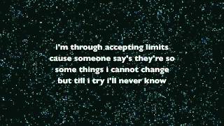 Idina Menzel  Defying Gravity lyric video [upl. by Sulihpoeht]