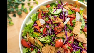 Fattoush Salad  Ramadan Recipes  Roubas Food Journey [upl. by Loy232]