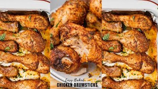 Easy Baked Chicken Drumsticks [upl. by Tiebold]