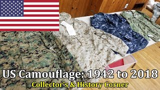 US Camouflage 1942 to 2018  Collectors amp History Corner [upl. by Newob]