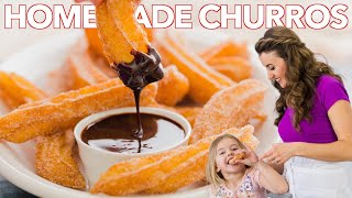 How To Make Easy Homemade Churros  Churros Recipe [upl. by Dominga430]