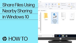 Share Files Using Nearby Sharing in Windows 10  HP Computers  HP Support [upl. by Hartman]